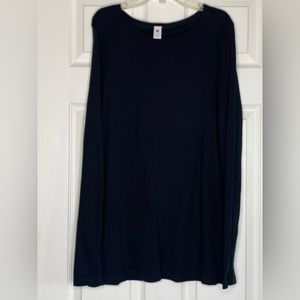 Women's Made in Egypt 100% Cotton T-Shirt Black Long Sleeve Size XXL